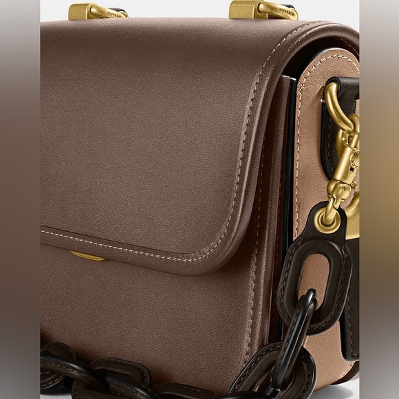 Coach Rogue HARD TO FIND Top Handle Bag In Brass/Dark Stone Multi MSRP: $695.00 - Picture 5 of 16